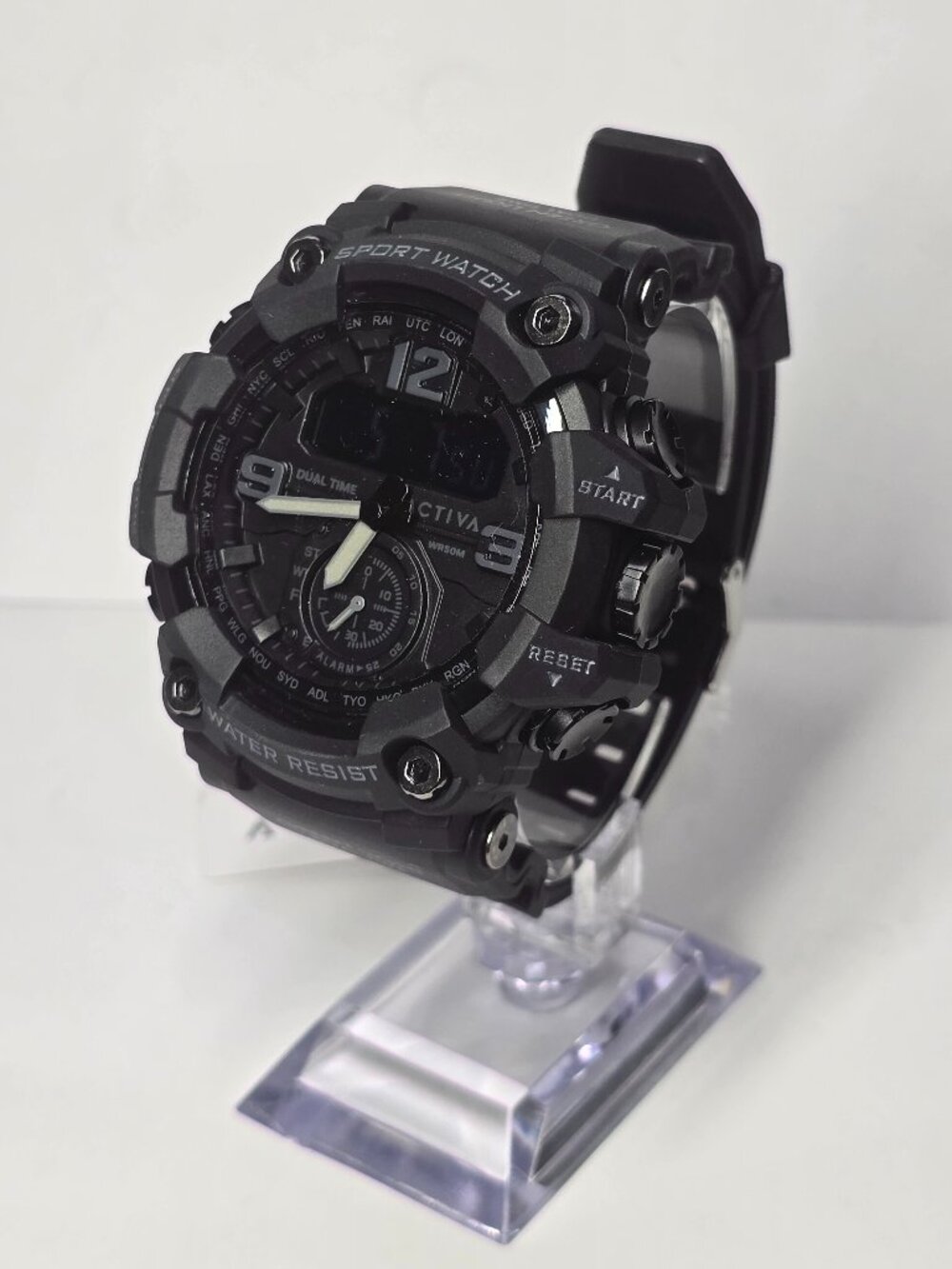 Activa Vextron X Invicta Digital Men's Watch - 52mm, Black (ACW1637-008)